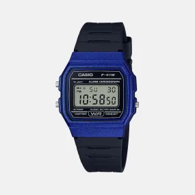 Youth Black Unisex Digital Resin Watch D247 - F-91WM-2ADF