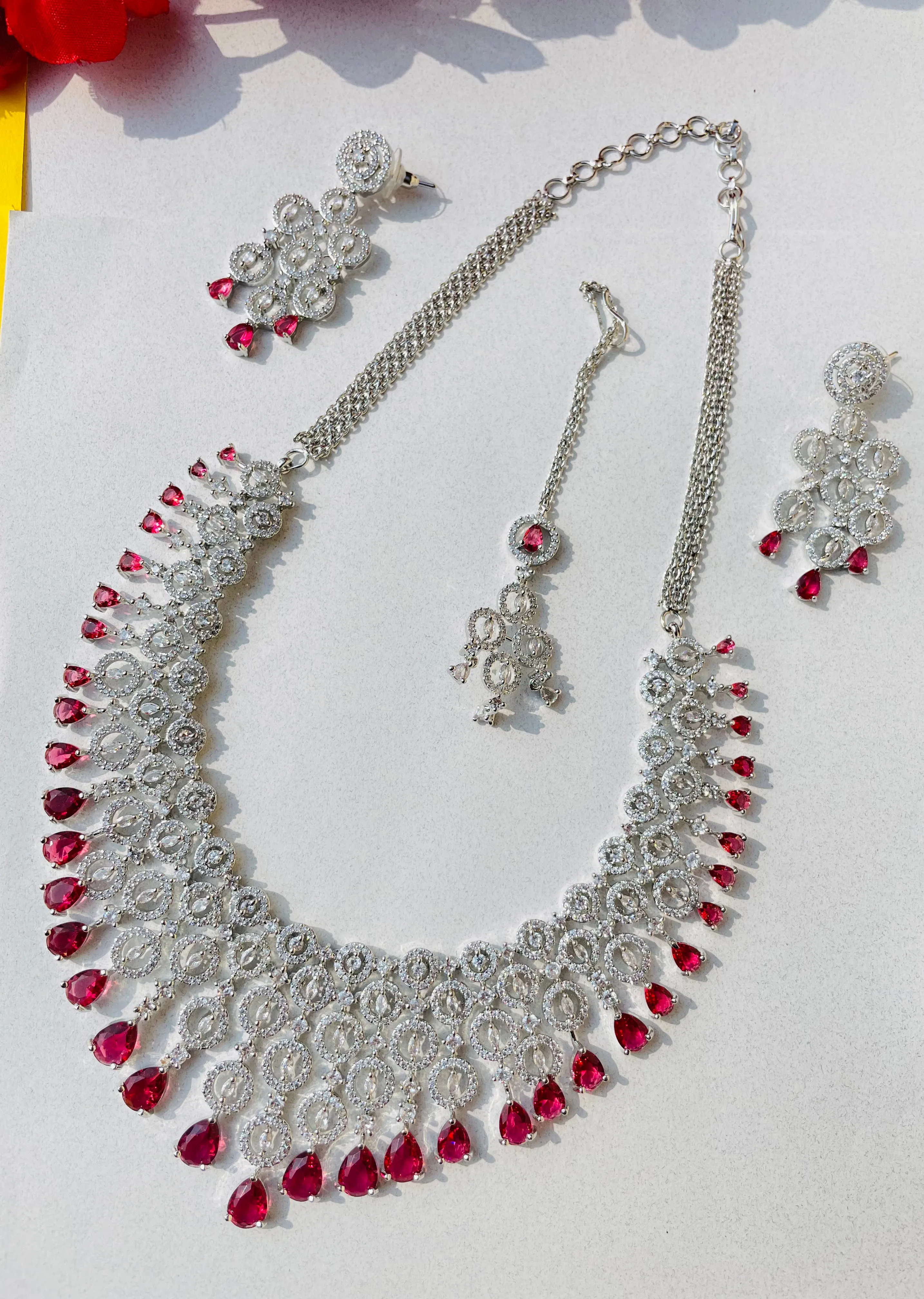 ZIRCONIA BRIDAL NECKLACE - Elegance26